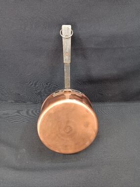 Vintage Coppercraft Guild Copper Pot/Pan 6.5"x3.5" 1.5mm Thick Wooden handle CG